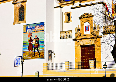 Basilica Menor de Nuestra Señora De La Caridad Coronada (Kirche), in der Stadt von Sanlucar de Barrameda, Provinz Cádiz, Andal Stockfoto