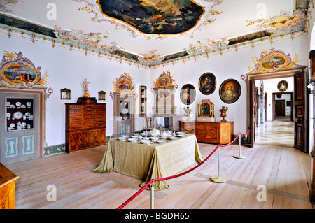 Zimmer in der Benediktiner Abtei in Ottobeuren, Bayern, Deutschland, Europa Stockfoto