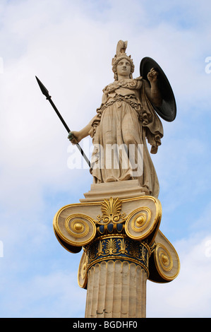 Statue der Athena vor der Akademie der Künste, Athen, Griechenland, Europa Stockfoto