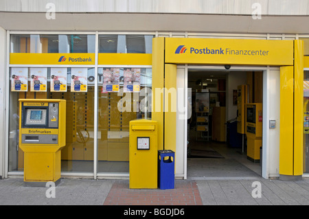Postbank Finanzcenter Finanzzentrum in der Fußgängerzone, Duisburg, Nordrhein-Westfalen, Deutschland, Europa Stockfoto