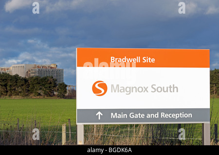 Bradwell Kernkraftwerk, Essex, England. Stockfoto