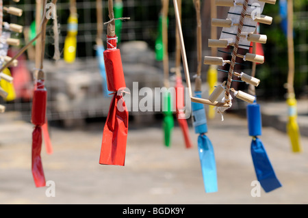 Feuerwerkskörper für "La Mascletà" (Feuerwerk). "Les Falles" (auf Valencianisch) aka "Las Fallas" (auf Spanisch). Valencia. Spanien Stockfoto