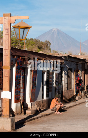 Caracoles Street in San Pedro de Atcama, Chile Stockfoto