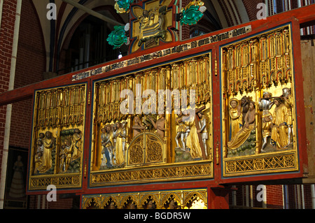 Seite Christi des doppelten doppelseitige Kreuz Altars, Münster Bad Doberan, Mecklenburg-Western Pomerania, Deutschland Stockfoto