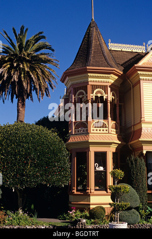 Viktorianischen Villen "Lebkuchenhaus" Ferndale Kalifornien USA Stockfoto