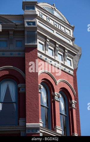 Historic N.D. Hill aufbauend auf Water Street in Port Townsend, Olympische Halbinsel, Jefferson Co., Washington, USA, Nordamerika. Stockfoto