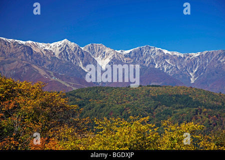 Hakuba-Bergkette im Herbst, Nagano-Ken, Japan Stockfoto