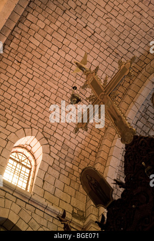 Syrien, Qala'at al Hosn Umgebung, St.-Georgs Kloster Stockfoto