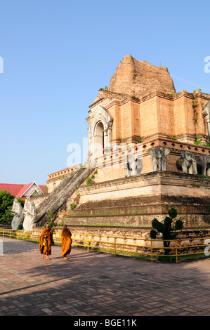 Thailand; Chiang Mai; Wat Chedi Luang Stockfoto