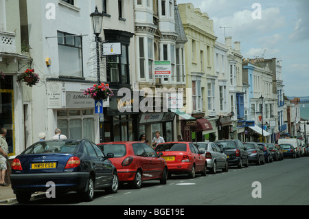 Geschäfts- und Wohnungsbau Immobilien in Ryde Stadt Zentrum Isle wenn Wight südlichen England UK Stockfoto