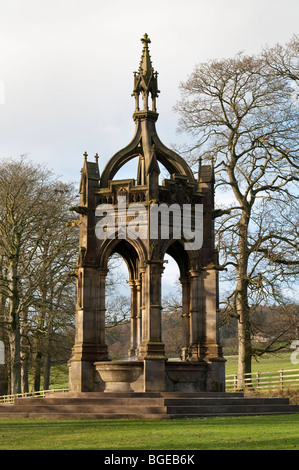 Die Cavendish Memorial Fountain, Bolton Abbey Estate, Yorkshire Stockfoto