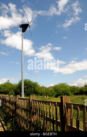 Wind Turbine Gillespie Park Natur Reserve Highbury Islington London England UK Stockfoto