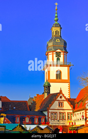 Rathaus, Rathaus, in der Stadt Erbach, Hessen, Odenwald, Deutschland, Europa. Stockfoto