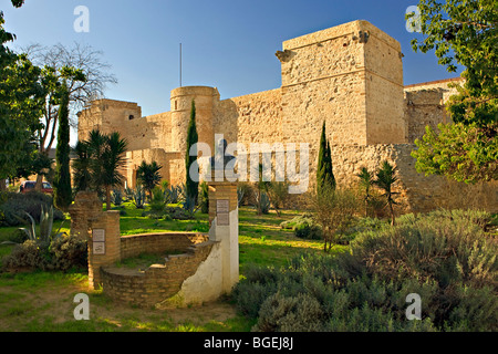 Schloss Mauern in der Stadt von Sanlucar de Barrameda, Provinz Cádiz, Andalusien (Andalusien), Spanien, Europa. Stockfoto