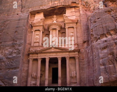 Die Treasury Petra Jordan Stockfoto