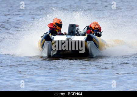 Königliche Marine-Team gehen Commando - Zapcat Meisterschaft 2009 - Hafen von Leith, Edinburgh Stockfoto