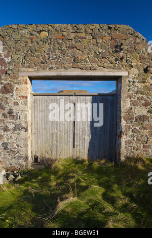 Stillgelegten Hafengebäude, Ballantrae, South Ayrshire, Schottland. Stockfoto