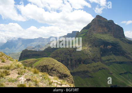 Ukahlamba Drakensberg Berge Cathedral Peak Stockfoto