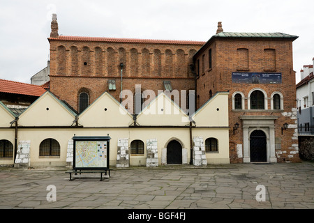 Alte Synagoge – Stara Synagoga – in Kazimierz, Krakau. Polen. Es jetzt Häuser das Museum für jüdische Geschichte und Traditionen beherbergt. Stockfoto