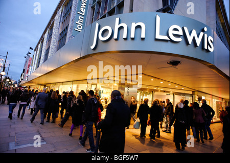 John Lewis Department Store auf der Oxford Street. London Stockfoto
