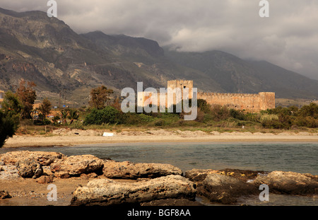 Frangokastello Burg, Crete Stockfoto