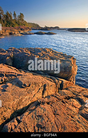 Felsen der Pacific Rim National Park, Long Beach Unit, Clayoquot Sound UNESCO Biosphären-Reservat, South Beach, Westküste, Stockfoto