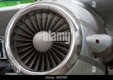 Ansicht der Propeller des Flugzeugs Avaition im Deutschen Museum Museum hautnah: Oberschleißheim Flugplatz - Bayern, Deutschland Stockfoto