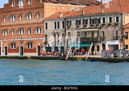 Blick von Canale della Giudecca, Venedig, Veneto, Italien Stockfoto