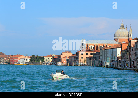 Blick von Canale della Giudecca, Venedig, Veneto, Italien Stockfoto