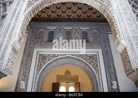 Der Patio de Las Muñecas (Hof der Puppen), Alcazar, Sevilla, Andalusien, Spanien Stockfoto