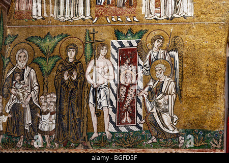 Weltgericht, 12. Jahrhundert byzantinische Mosaik, Kathedrale Santa Maria Assunta, Torcello, Venedig, Veneto, Italien Stockfoto