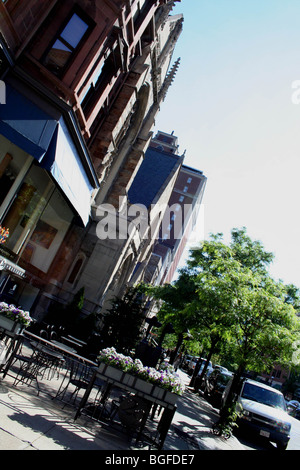 Bereich der Newbury Street Back Bay von Boston, Massachusetts Stockfoto