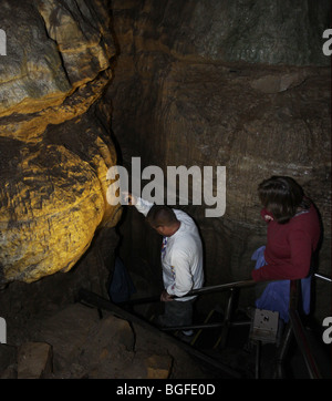 Mammoth Cave National Park Treppen in Höhle Stockfoto