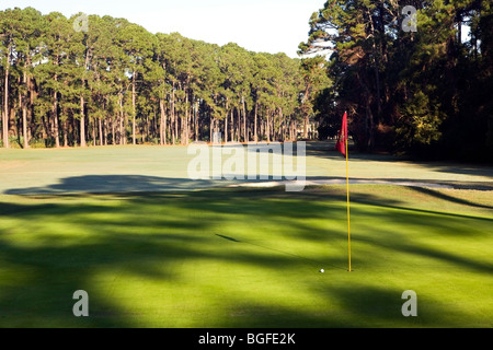 Golfplatz - Jekyll Island, Georgia USA Stockfoto