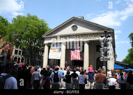 Quincy Market Faneuil Hall Boston, Massachusetts Stockfoto