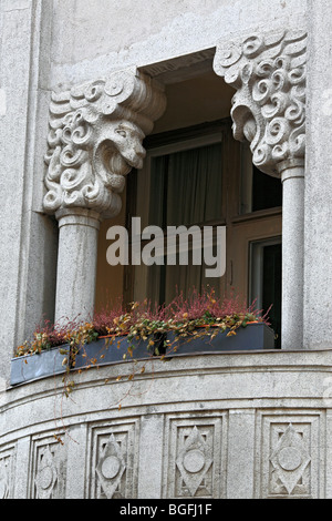 Altes Haus, Helsinki, Finnland Stockfoto