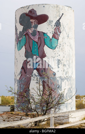 Die Geisterstadt von zwei Geschütze, Arizona, an der historischen Route 66. Stockfoto