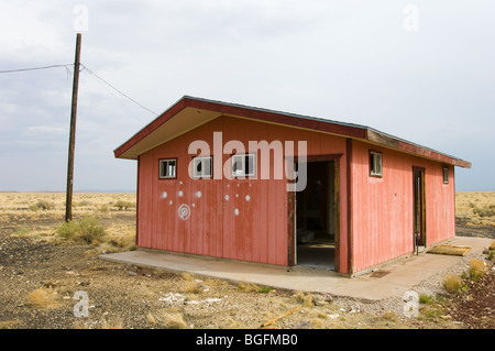 Verlassene Gebäude in der Geisterstadt zwei Geschütze, Arizona, an der historischen Route 66. Stockfoto