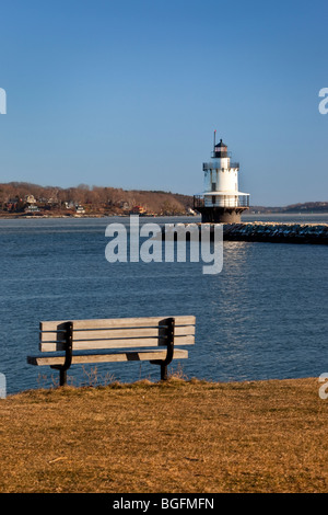 Frühling Ledge Point Leuchtturm in Portland Maine USA Stockfoto