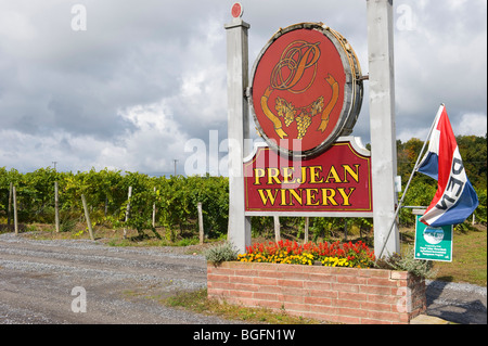 Weingut Finger Lakes Region NewYork Stockfoto