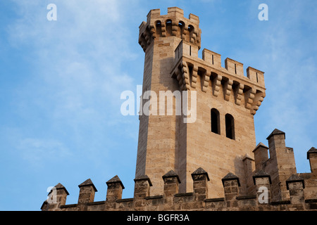 Almudaina Palast Wände, Palma De Mallorca, Spanien Stockfoto