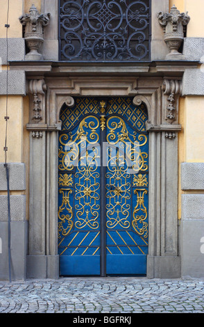 Barocco verzierten Tür Wroclaw University Aula Leopoldina Stockfoto