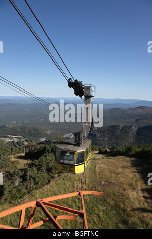 Franconia Notch State Park - Pendelbahn auf dem Gipfel des Cannon Mountain in den White Mountains, New Hampshire, USA Stockfoto