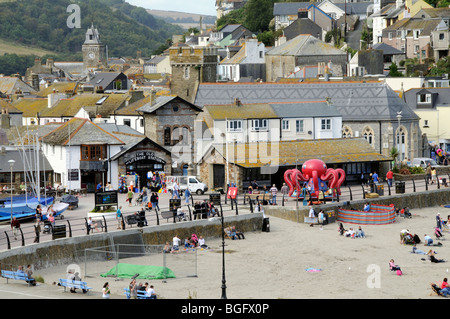 Looe beliebte Westengland Badeort in Cornwall England UK Stockfoto