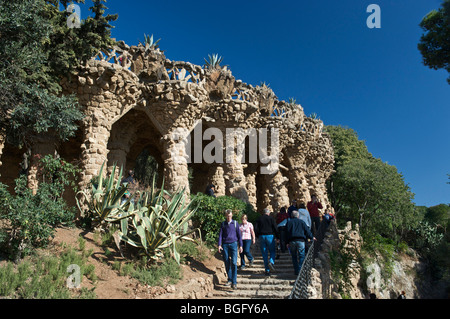 Park Güell, Barcelona, Katalonien, Spanien Stockfoto