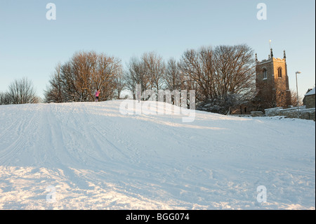 Cheney-Becken, Kippax im Schnee Stockfoto