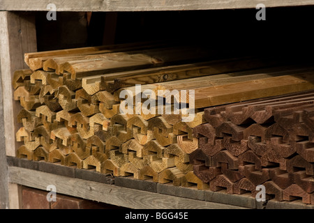 Holz und Zäune Zubehör Stockfoto