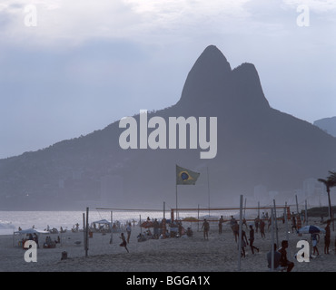 Strand von Ipanema, Rio De Janeiro, Rio de Janeiro, Brasilien Stockfoto