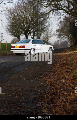 BMW M5 E34 Form - 1988 bis 1996 - Hochleistungs-Luxus-Limousine Stockfoto