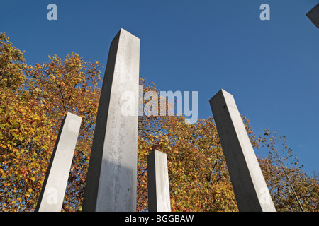 Blick auf den 7 Juli Memorial "für die 52 Opfer von den terroristischen Anschlägen in London der 7. Juli 2005. Stockfoto